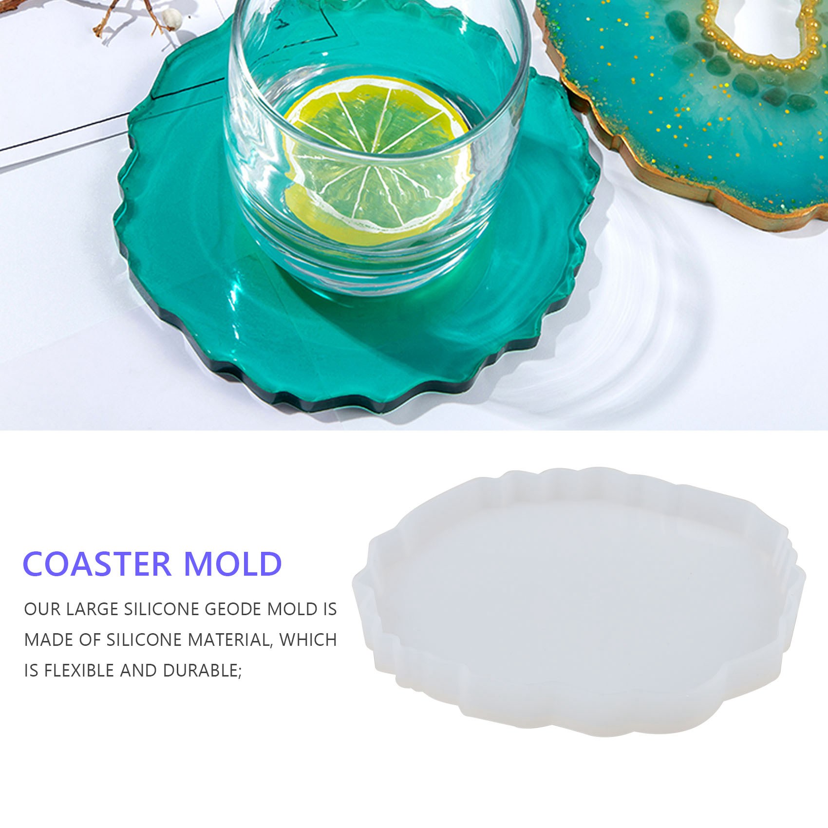 قالب A58Z لصنع 6 قطع من حاملات - مراجعة Geode Mold Silicone وسعره