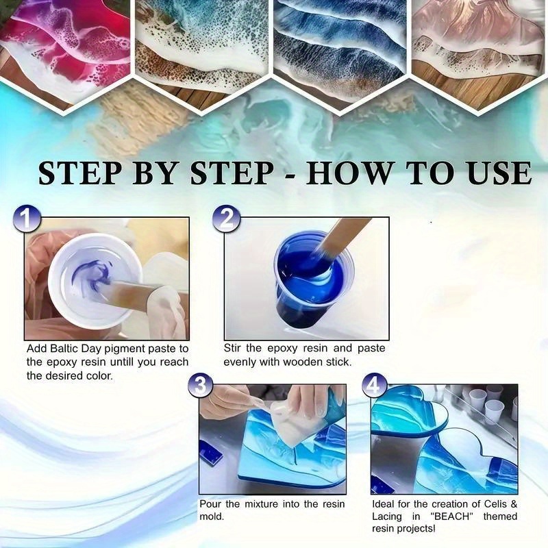 24 لونًا/8 ألوان، 5 جرامات، 0. - مراجعة Resin Pigment Set وسعره
