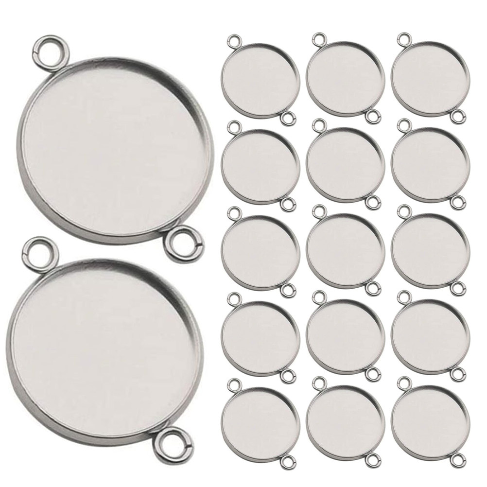 20 قطعة من قواعد المجوهرات الم - مراجعة Bezels Set Pendant وسعره