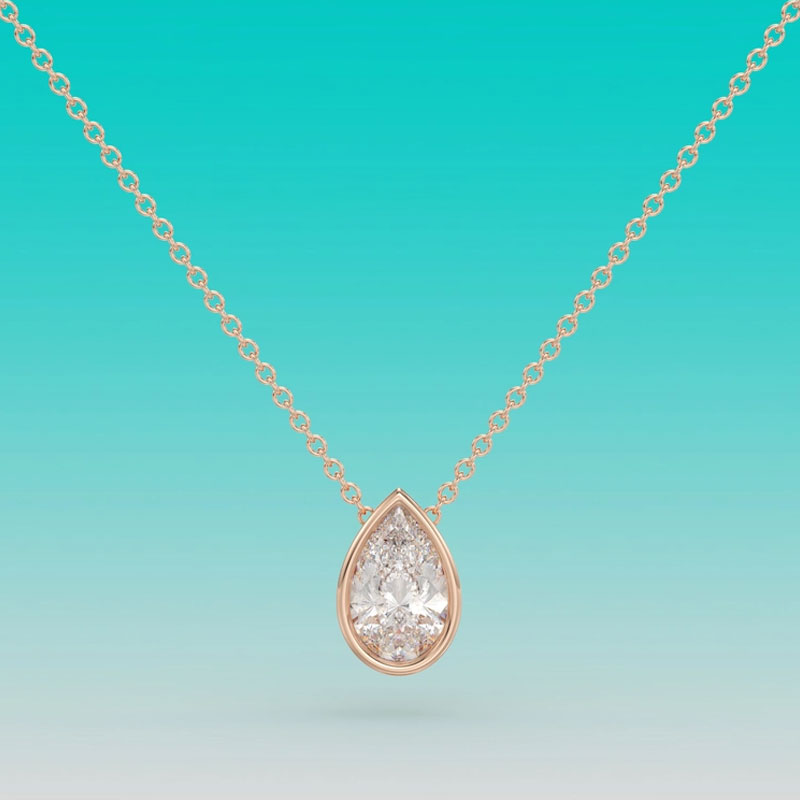 قلادة موسانيت بتصميم بير كت 1- - مراجعة Bezels Set Pendant وسعره